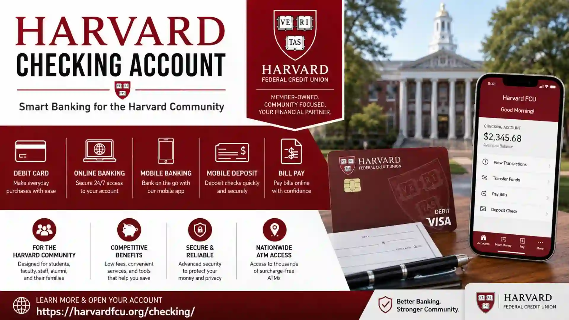Harvard Checking Account: Features, Benefits, Fees, and How to Open One 2026