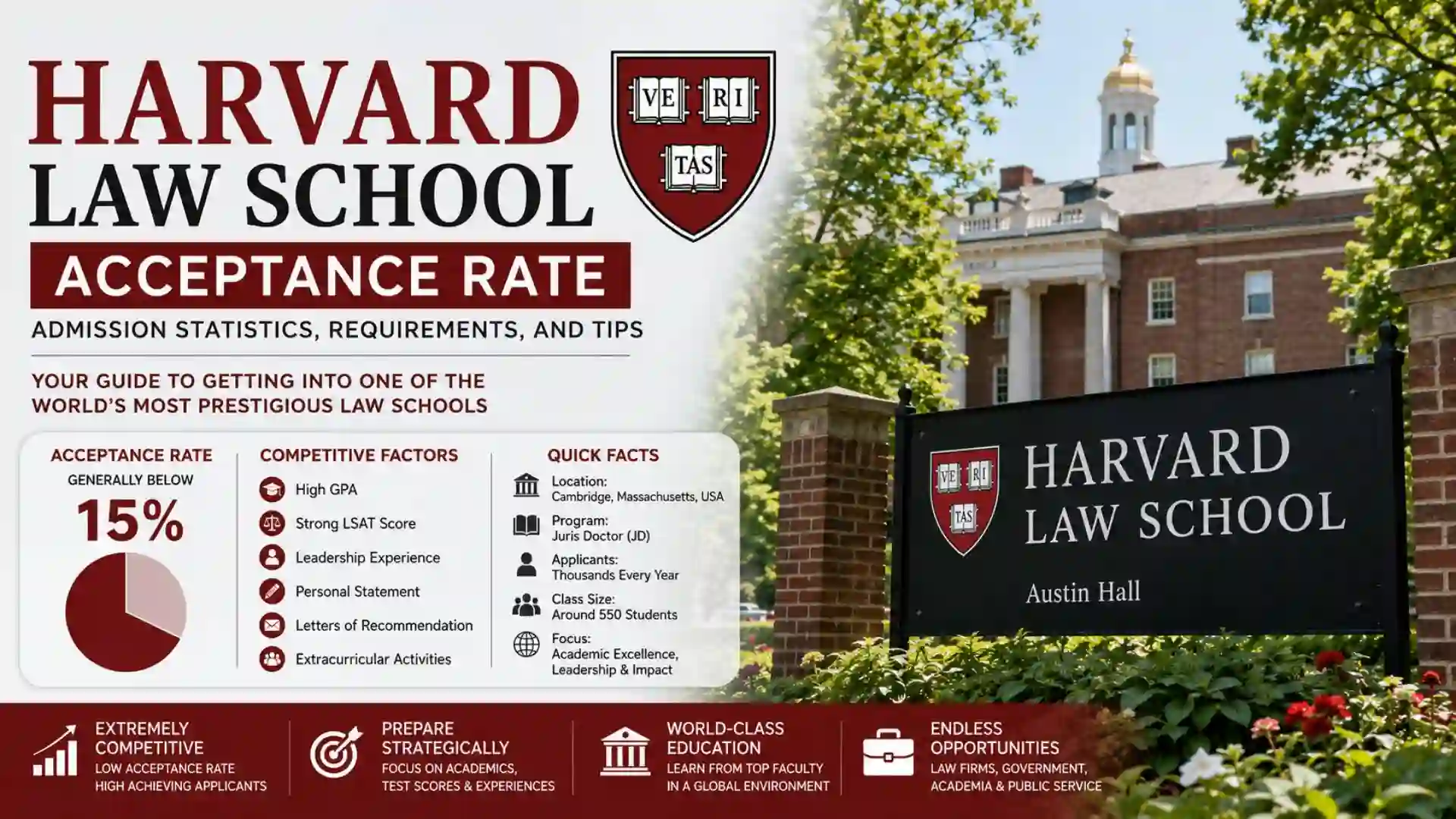 Harvard Law School Acceptance Rate 2026: Admission Statistics, Requirements, and Tips