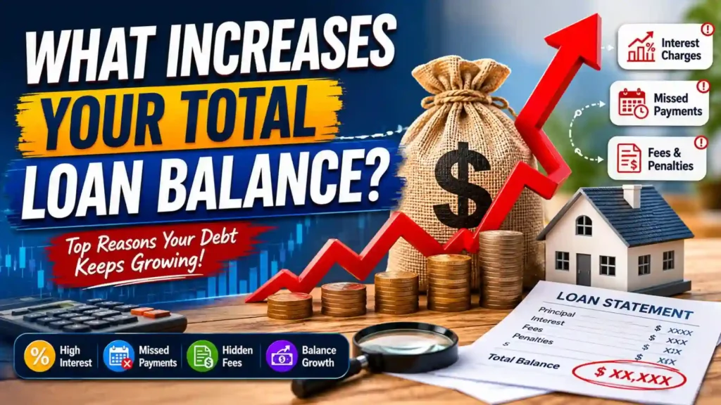 What Increases Your Total Loan Balance? Top Reasons Your Debt Keeps Growing in the USA 2026 2 What Increases Your Total Loan Balance? Top Reasons Your Debt Keeps Growing in the USA