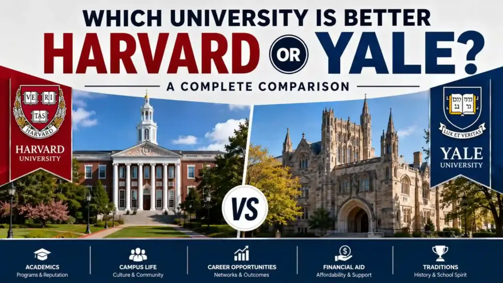 Which University Is Better Harvard or Yale? Complete Comparison Guide 2026