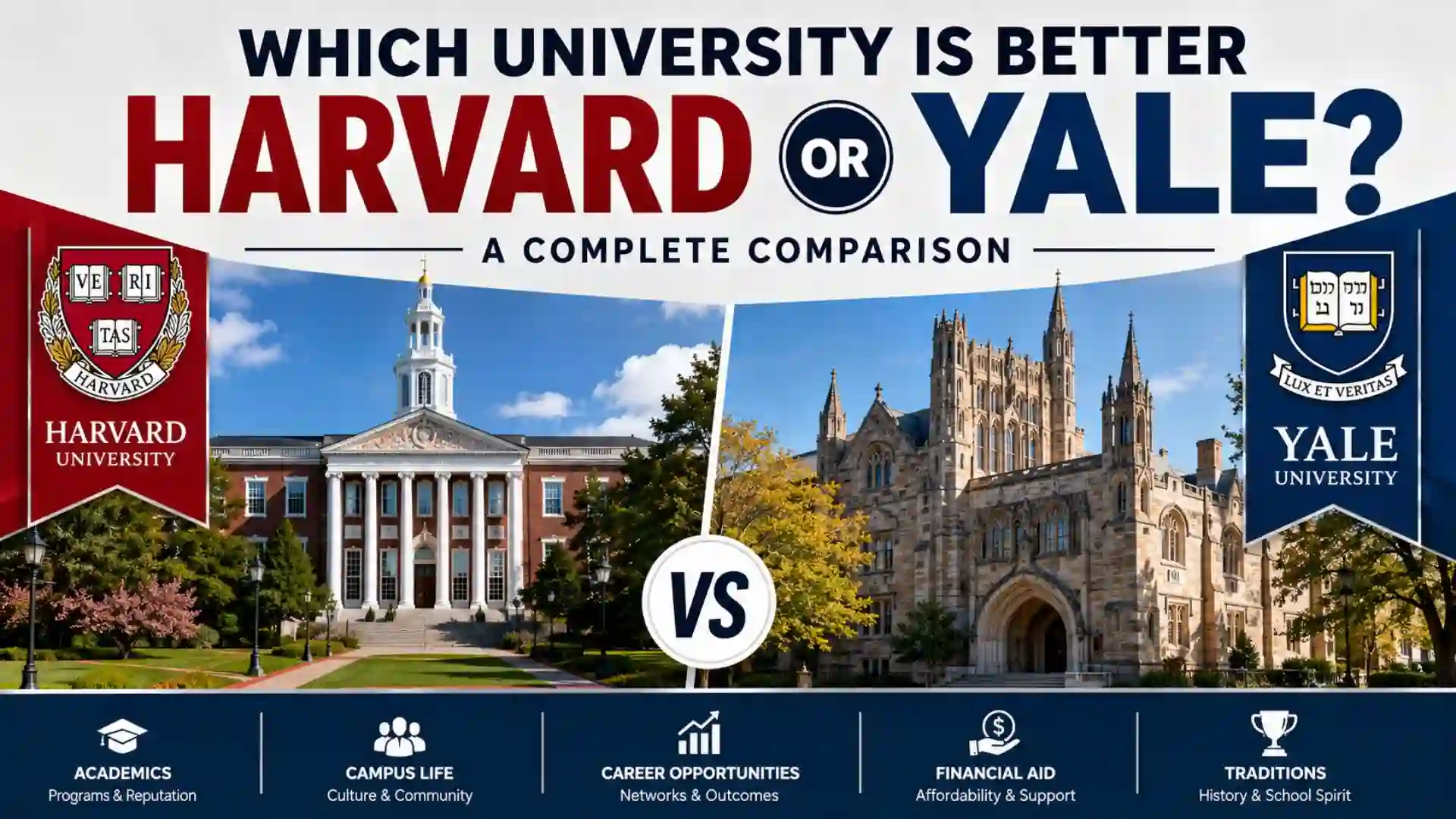 Which University Is Better Harvard or Yale? Complete Comparison Guide 2026